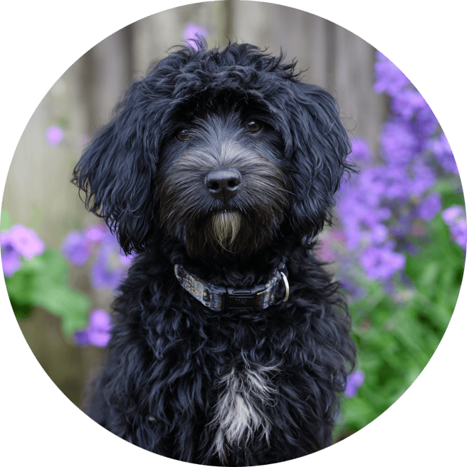 black cockapoo dog black cockapoo dog